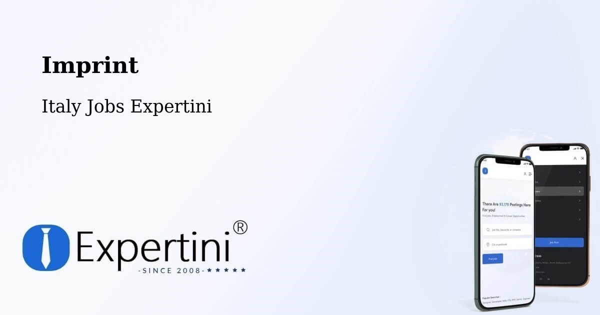 Imprint – Anzio - Italy Jobs Expertini